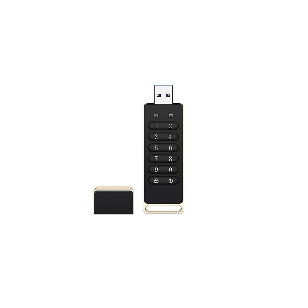 Secure Usb Drive, 32Gb Encrypted Usb Flash Drive Hardware Password Memory Stick With Keypad Usb 3.0 Disk Flash Black 4854193907761