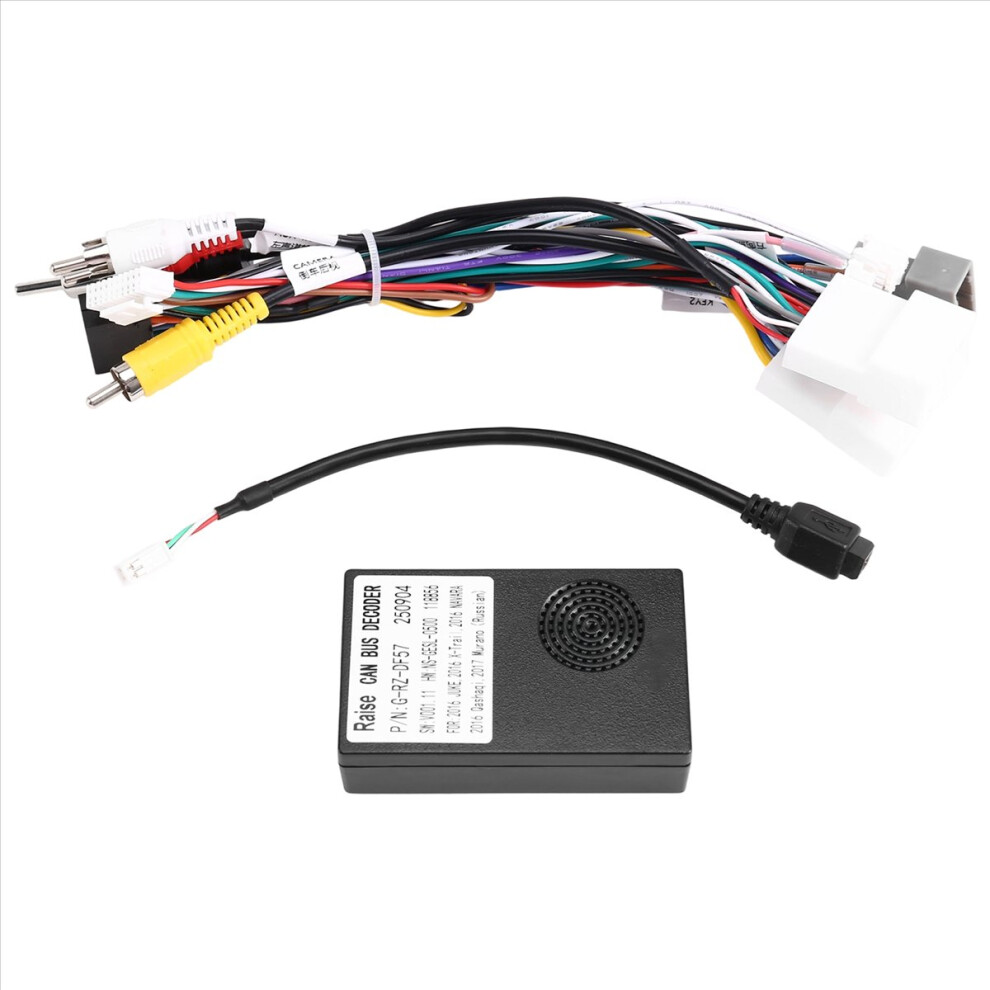 Raise Canbus Box Decoder For / J10/J11/Juke/Np300 Android 16 Pin Wiring Harness Plug Power Cable Light 4854193960339
