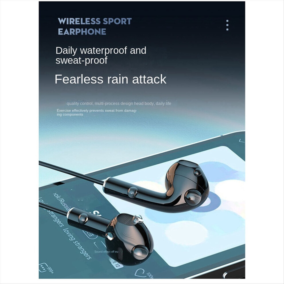 Neck Type Headset Stereo Noise Reduction Universal Sport Ear Headset Mic Wireless Bluetooth 4854193909369