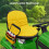 Capa para assento de trator cortador de grama Deere, com porta-copos. 3