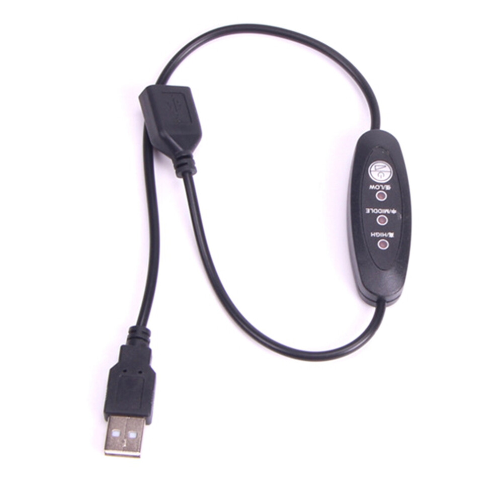 Usb 5V-12V Temperature Controller Heater Thermostat 3-Speed Adjustable 24W 4854193923266