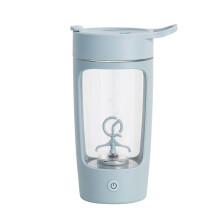 Automatic Stirring Coffee Cup Electric Shaker Cup Protein Large-Capacity Shaker Cup Leak-Proof Christmas(Blue)