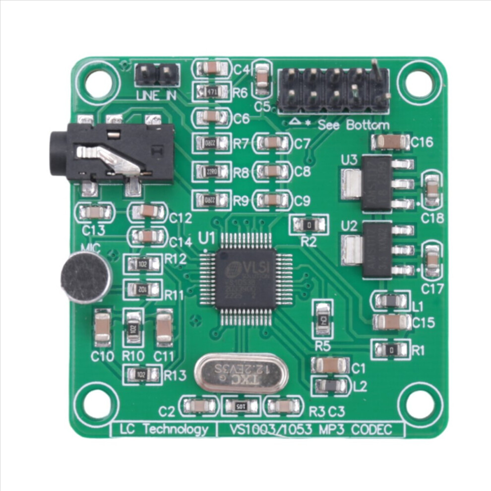 Vs1053 Mp3 Module Development Board With On-Board Recording Function Spi Interface 4854193909048