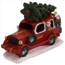 Adornos navideños para camiones, adornos para transportar el árbol de Navidad, coche brillante para niños, decoración del hogar