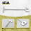 200Pcs Tile Leveling System for Tile Laying Reusable Steel Needles Flooring Replaceable Pin Tiling Construction Tools 5