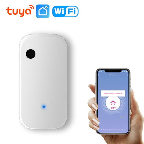 Tuya WiFi Light Sensor Smart Home Illumination Sensor APP Linkage Control Brightness Detector Illumination Automation 1