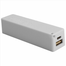 Caricabatterie portatile esterno Power Bank 18650 con portachiavi (senza batteria) (bianco)