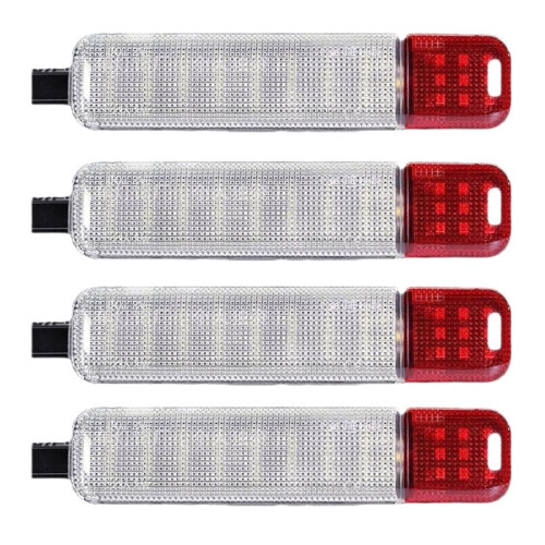 Door Courtesy Light for White Red Panel Interior Light 4pcs