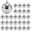 Conjunto de 30 bolas de espelho discoteca de 5 cm (2 polegadas) com espelho refletivo para pendurar na árvore de Natal, festa e decoração de casa. 1