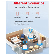 Tuya Door Magnetic Alarm, Anti-Theft Alarm, WIFI APP Door Magnetic Opening Reminder Remote Alarm
