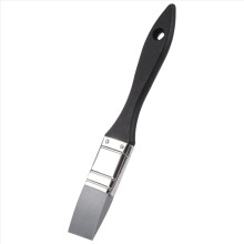 Pincel de silicone para modelagem de cores, largo, firme e plano, ferramenta flexível para pintura acrílica e à base de água, 2,5 cm (1 polegada)