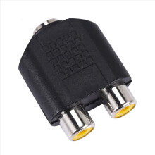 Adaptér 3,5 mm jack samica na duálny phono samica