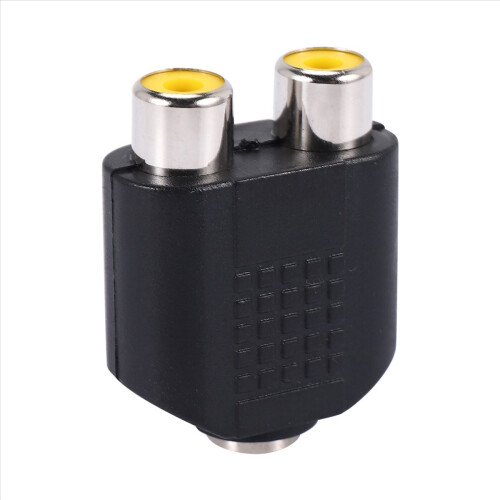 Adaptér 3,5 mm jack samica na duálny phono samica 2