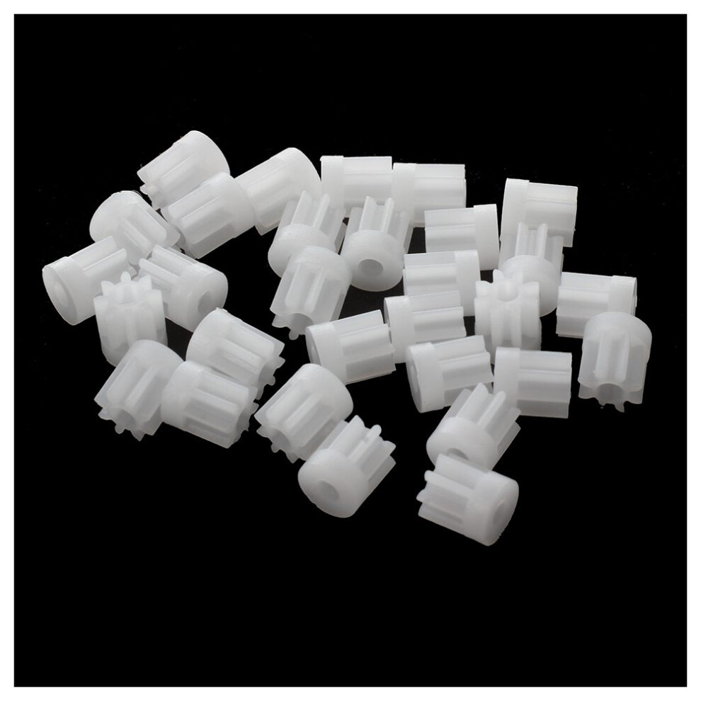 30Pcs 0.5 Modulus 8 Teeth Plastic Gear Cog For 2Mm Toy Car Motor Shaft 4853301955168