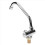 Foldable RV Faucet Rotating Single Handle Deck/Wall Mounted RV Kitchen Tap Copper Cold Water 3