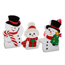 Bandeja decorativa de inverno encantadora para interiores, ideal para exibir em prateleiras de casa.