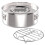 Molde para flan de acero inoxidable con tapa para olla de 6 cuartos 1