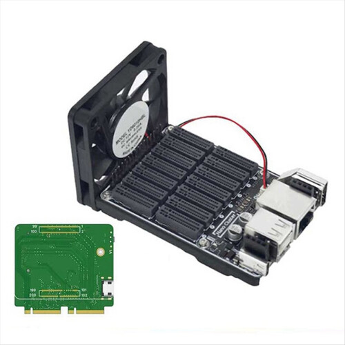 NanoCluster 7x CM4/CM5 Nodes Mini Baseboard with CM45 Adapter ...
