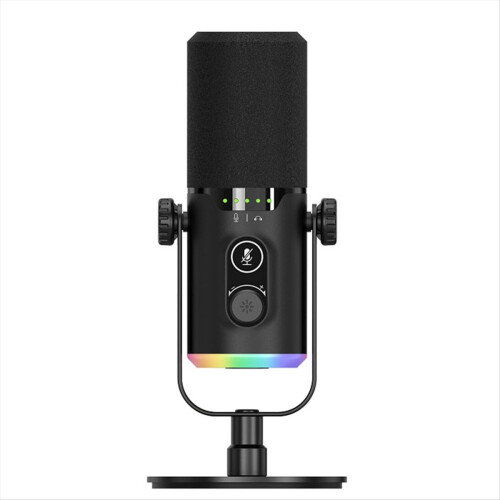 Computermicrofoon Microfoon RGB Dynamisch Mai XLR/USB Dubbele interface Opname Game LIVE 2