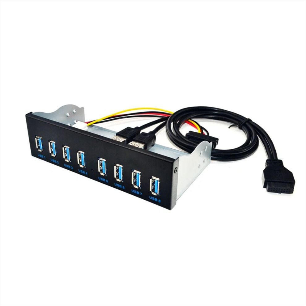 8 Port Usb Hub Usb3 5.25 Usb 3.0 Front Panel Splitters Usb 3.0 Hub For Pc Usb-Hub Usb3.0 Hub Splitter Hubs For Computer 4853301995041
