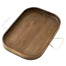 Multi-Purpose Tray Storage Tray Sofa Handrail Special Storage Tray Remote Control Snacks and Beverage Placement Storage Square Brown