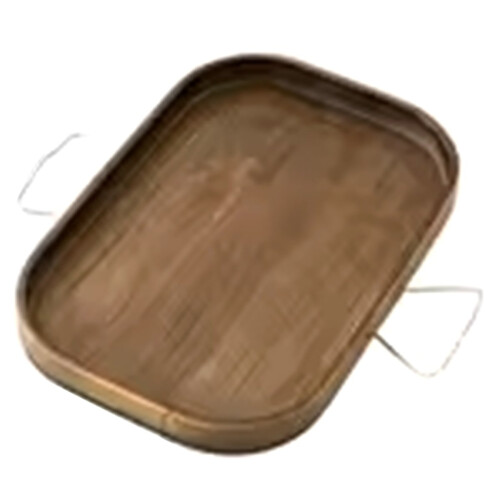 Multi-Purpose Tray Storage Tray Sofa Handrail Special Storage Tray Remote Control Snacks and Beverage Placement Storage Square Brown