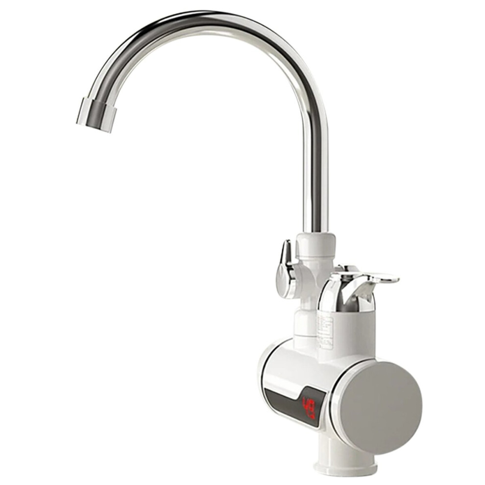 Electric Hot Cold Mixer Tap 3000W Instant Heating Faucet 360 Degree Rotation Fast Heating Tap Digital Kitchen Bathroom Eu Plug 4853301996130