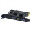 Κάρτα επέκτασης PCIE USB3.2 GEN2 10Gbps PCIE 4X σε 2 θύρες Type C + 3 θύρες USB-A Adapter Controller PCI-E 4X Riser Card 1