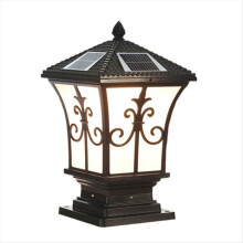 LED Solar Post Light Outdoor Dusk to Dawn Outdoor Solar Lamps Solar Pillar Light Vintage LED Exterior Lighting Fixture