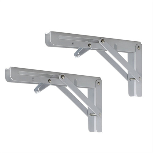 Adjustable Triangle Folding Angle Bracket 10'' Heavy Duty Support Wall Mounted for Bench Table Shelf Furniture Hardware 1