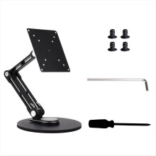 Monitor bureausteun, draagbaar, multi-rotatie, verstelbare standaard, compatibel met monitoren tot 19 inch