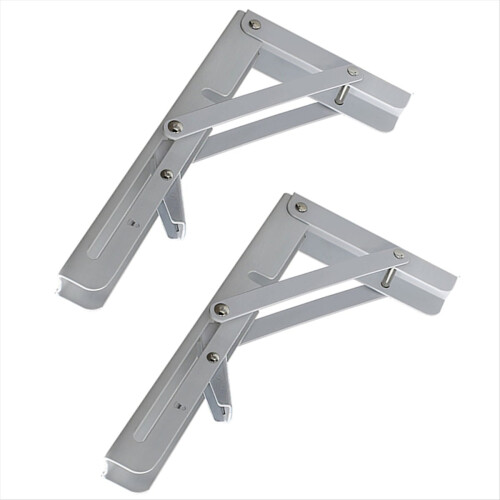 Adjustable Triangle Folding Angle Bracket 10'' Heavy Duty Support Wall Mounted for Bench Table Shelf Furniture Hardware 2