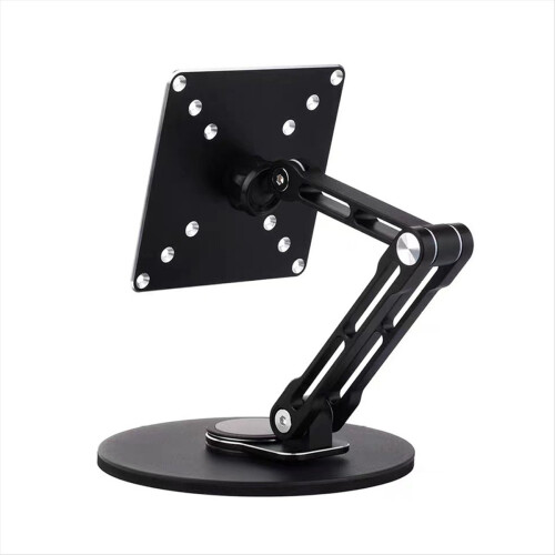 Suporte de mesa portátil para monitor com múltiplas rotações e ajuste, compatível com monitores de até 19 polegadas. 1