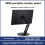 Suporte de mesa portátil para monitor com múltiplas rotações e ajuste, compatível com monitores de até 19 polegadas. 5