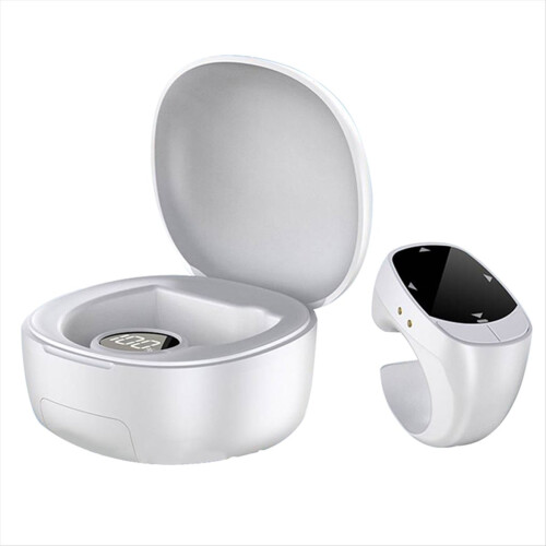 -12Pro E-Book Page Turner Bluetooth Wireless Ring Remote Control Touch Screen Page Clicker Video Photo Take White 2