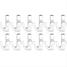 12Pcs Adjustable Hooks for Picture Hanging System Picture Rail Hooks Hangers for Exhibition Art- Supplies