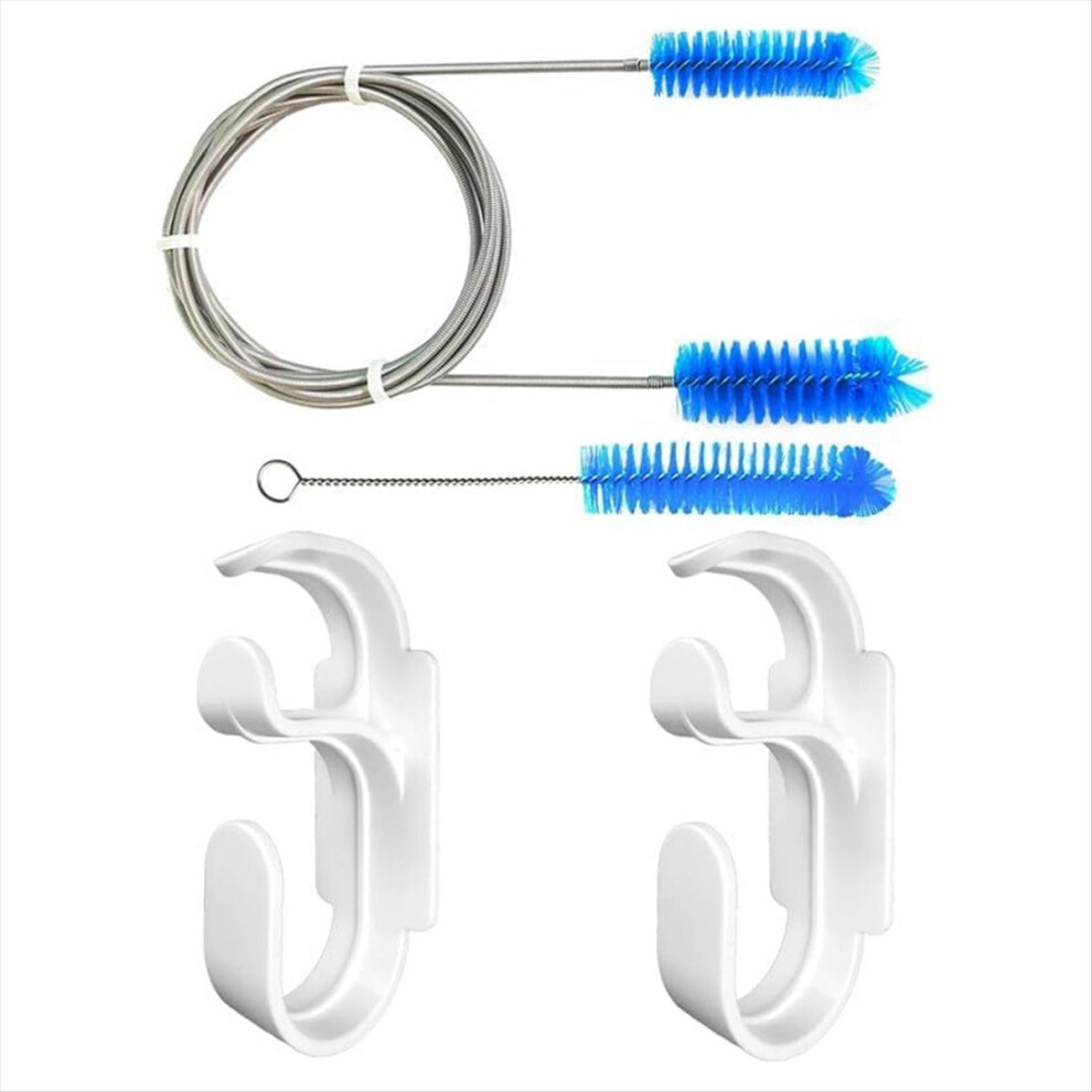 CPAP Hose Cleaning Kit - 7ft Flexible CPAP Tube Brush, 7inch CPAP Mask Brush & CPAP Hose Holder Hook(2PCS)