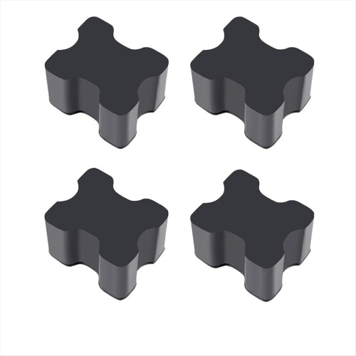 Kit com 4 espaçadores de borracha para molas helicoidais, reforçado para suspensão dianteira com elevação de 1 a 1,5 polegadas.