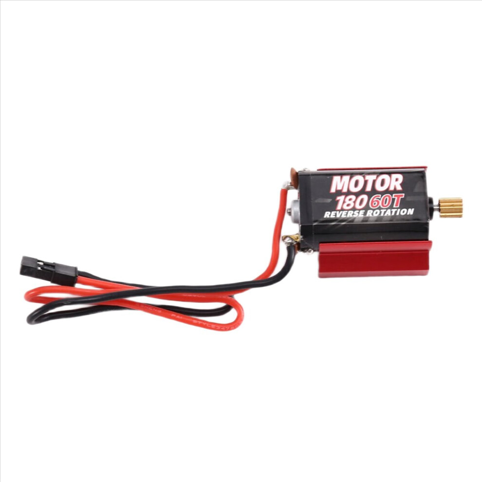 180 Brushed Motor With 11T Gear For Trx4m 1/18 Rc Crawler With Heat Sink 60T Red 4853301918828