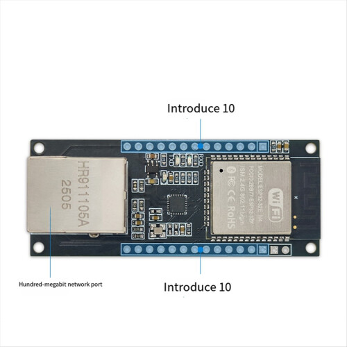 ESP32-ETH: Gateway combinado com porta serial integrada, Bluetooth, Ethernet e Wi-Fi. Módulo sem fio ESP32. 1