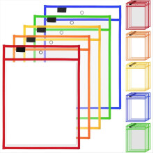 25 pakkausta erilaisia työpaikkalipukkeita, 9,8" leveä x 14" korkea - kirkkaat muoviset työpaikkalipukkeet - vesi-