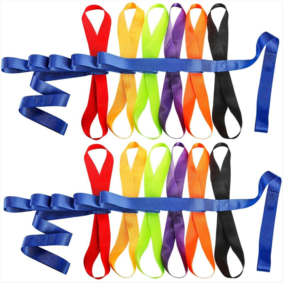 2 Pack Children's Safety Walking Ropes With 12 Colorful Each Handles, Outdoor Daycare Rope For Preschool Daycare Teacher 4853301913373