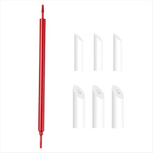 Haste de limpeza de metal de precisão para polimento, ideal para aprimorar a pintura de modelos (vermelho).