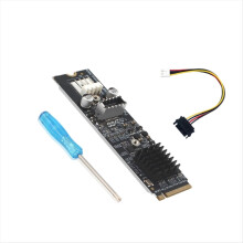 PH6603 M.2 MKEY PCIe naar USB 3.2 20Gb M.2 NVME naar TYPE-E uitbreidingskaarthub Riser voor pc
