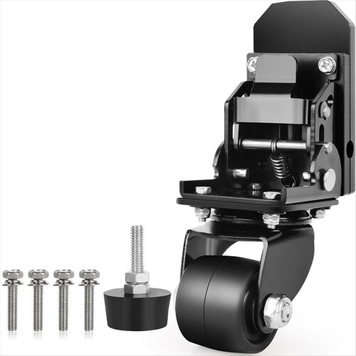 Front Wheels for Rolling Tool Box,Thickened Steel Construction Front Wheels Foldable Caster Wheel Kit