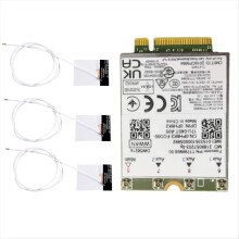 Módulo T77W968 DW5821E X20 4G LTE Cat16 Gigabit 4G Wireless Card para Laptop 5420 5424 7424 7400 + 3 Antenas