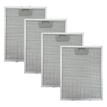Kit com 4 filtros de gordura para coifa com tela de alumínio de 5 camadas para coifas Whirlpool e Jenn-Air W10875058 W11245983