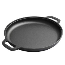 Multipurpose Cast Iron Pan Griddle Pan for Stovetop Round Frying Pan Nonstick Grill Pan Home Kitchen Outdoor Cooking