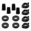 Replacement Kit for Water Filter System Elements - 4 Wing Nuts, 4 Washers & 4 Silicone Blocking Plugs 1