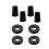Replacement Kit for Water Filter System Elements - 4 Wing Nuts, 4 Washers & 4 Silicone Blocking Plugs 5